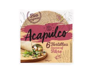 Acapulco Bio Pšenične tortilje s pšeničnimi otrobi