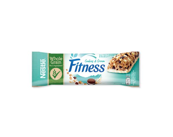 Fitness Cookie & Cream žitna ploščica 23,5g