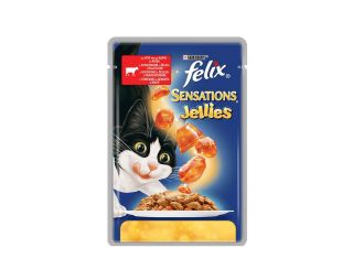 Felix Sensations Jellies - mokra hrana za odrasle mačke